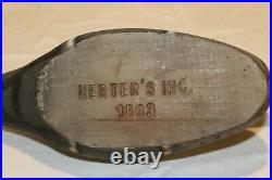 1893 Herter Inc Duck Decoy Hunting Wood Mallard Display Duck