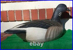1967 Carved Hunting Brant DuCk Goose Decoy Signed Ward Brothers Crisfield MD
