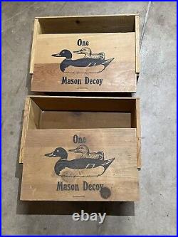 2 Mason Decoy Boxes in great condition