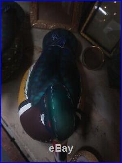 AWESOME ANTIQUE VINTAGE DUCK DECOY wood ducks John day cecilton Maryland 2005