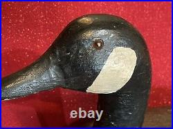 Antique Carved Wood Painted Duck GOOSE SWAN? Decoy Artist Signed