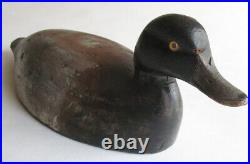 Antique Chauncey Wheeler Bluebill Drake Duck Decoy Alexandria Bay NY c1920 16
