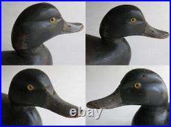 Antique Chauncey Wheeler Bluebill Drake Duck Decoy Alexandria Bay NY c1920 16