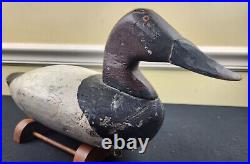 Antique Chesapeake Bay Canvasback Decoy Maryland Duck VTG Wooden Working Bird