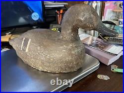 Antique Duck Decoy lot of 2 one signed RB old