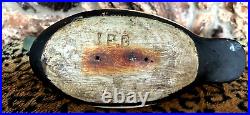 Antique J. P. G. Rare Hand Carved Wood Mallard Duck Decoy Glass Eyes 15