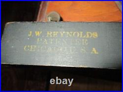 Antique J. W. Reynolds Decoy Duck Hunting Trifold Illinois River Mallards