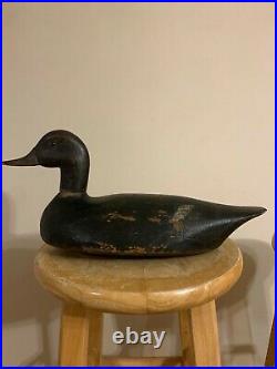 Antique Ontario Black Duck Duck decoy Billy Ellis Whitney Ontario (1870-1968)