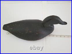 Antique Solid Wood Working Canvasback Diving Duck Decoy 1950 or older / Hollow