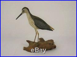 Antique Style Wood Yellowlegs Shorebird Decoy Massachusetts Estate Goose Duck