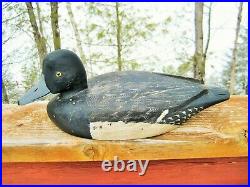 Antique / Vintage Duck Decoy Blue Bill Drake Reg Bloom Kingston Ontario