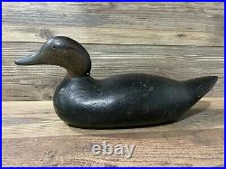 Antique Vintage Wood Duck Decoy MASON Black Duck Drake Challenge