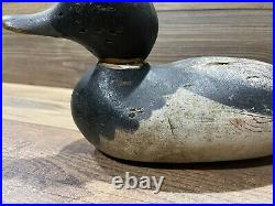 Antique Vintage Wood Duck Decoy MASON Blue Bill Drake