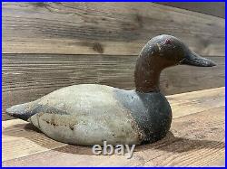 Antique Vintage Wood Duck Decoy MASON Canvasback Drake - SENICA LAKE