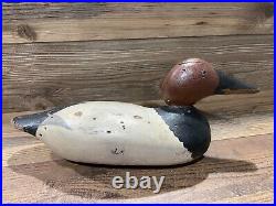 Antique Vintage Wood Duck Decoy MASON Canvasback Drake Standard