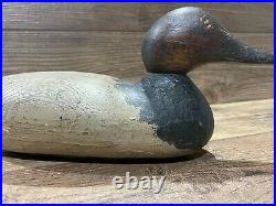 Antique Vintage Wood Duck Decoy MASON Canvasback Drake Standard
