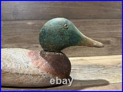 Antique Vintage Wood Duck Decoy MASON Mallard Drake Standard