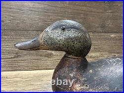 Antique Vintage Wood Duck Decoy MASON Mallard Hen - Premier