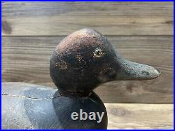 Antique Vintage Wood Duck Decoy MASON Redhead Blue Bill Standard