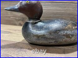 Antique Vintage Wood Duck Decoy MASON Redhead Drake Standard