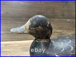 Antique Vintage Wood Duck Decoy MASON Scaup Blue Bill Hen - Standard