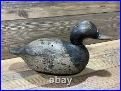 Antique Vintage Wood Duck Decoy MASON Scaup Blue bill Drake