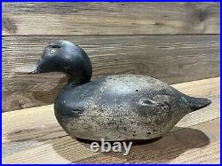 Antique Vintage Wood Duck Decoy MASON Scaup Blue bill Drake