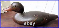 Antique Wood Duck Decoy MASON Mallard Hen - Standard, Tack Eyes #2