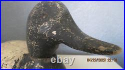 Antique, Wooden Decoy With Metal Tack Eyes