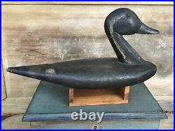Antique vintage old wooden working Early Folky Pintail Drake duck decoy