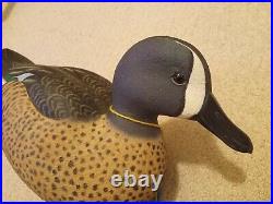 Blue Winged Teal By Master Carver Tom Serwell Blue Ribbon Winning Duck Decoy