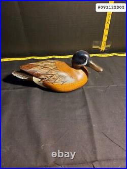 Blue Winged Teal Decoy Hand-Painted Signed