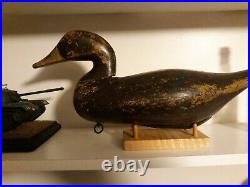 Bob Mc Gaw Havre De Grace, md. Black Duck Decoy Original Paint
