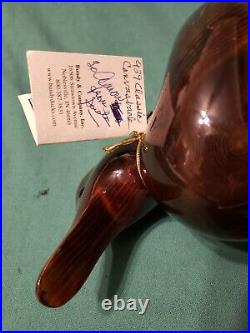 Bundy & Co. Wooden Duck Decoy 939 Classic Canvasback 2016 Signed