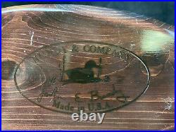 Bundy & Company John E. Bundy Vintage 1980's Carved Wood Teal Duck Decoy