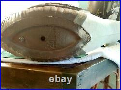 Canadian Goose Decoy Ariduk Paper Mache Fiber Glass Eyes 24 x 18 Vintage