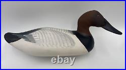 Canvasback Drake Duck Decoy Signed Joey Jobes 1988