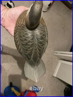 Carved WoodDuck Decoys signed Oliver Lawson Crisfield