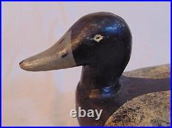 Carved Wooden Duck Decoy Signed Richard RH 1988