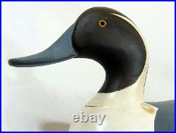 Carved Wooden Painted Duck Bird Decoy Duck R Madison Mitchell 1975