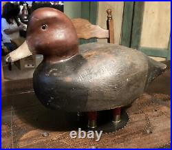 Charles Chas Moore Hand Carved And Painted Duck