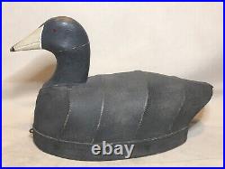 Coot decoy canvas covered Knots Island NC romie waterfield vintage branded DBH