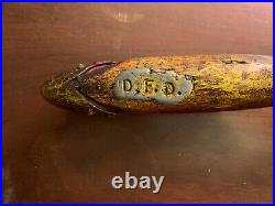 Duluth fishing Decoy 12 Rainbow Trout 2 Coin Carved Decoy