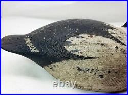 Early Original Wooden Carved Dale Houghton Alexandria Bay NY Working Duck Decoy