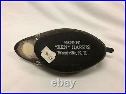 Early & Rare Pair of Ken Harris Mini Wood Duck Decoys Woodville NY decoy