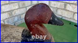 Early Working NC Canvasback Drake Decoy, Charlie Snowden, Currituck NC