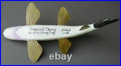 Excellent Michigan Benziejo 8 Grayling Ice Fish Spearing Decoy Folk Art Lure