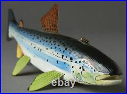 Excellent Michigan Benziejo 9 Salmon Ice Fish Spearing Decoy Folk Art Lure