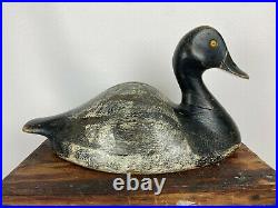 Exceptional Frank Strey Drake Bluebill Duck Decoy, His Best Form Oshkosh, Wi