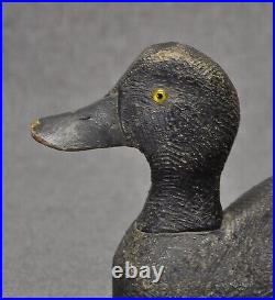 FOLKY wood BLUE BILL DRAKE Duck Decoy original paint used condition well carved